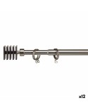 Curtain Bar Extendable Squared Silver Iron 4,5 x 180 x 4,5 cm (12 Units)
