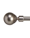 Curtain Bar Extendable Ball Silver Iron 5 x 126 x 5 cm (12 Units)
