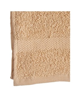 Toalla de baño Berilo 89656 Crema 80 % algodón 20 % Poliéster 30 x 50 cm (12 Unidades)