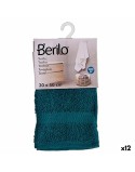 Bath towel Berilo 89672 Blue 80 % cotton 20 % Polyester 30 x 50 cm (12 Units)
