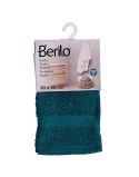 Toalla de baño Berilo 89672 Azul 80 % algodón 20 % Poliéster 30 x 50 cm (12 Unidades)