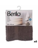 Toalla de baño Berilo 89669 Gris 80 % algodón 20 % Poliéster 50 x 90 cm 50 x 0,5 x 90 cm (6 Unidades)
