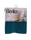 Toalla de baño Berilo 89673 Azul 80 % algodón 20 % Poliéster 50 x 90 cm (6 Unidades)