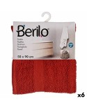 Toalla de baño Berilo 89665 Teja 80 % algodón 20 % Poliéster 50 x 90 cm (6 Unidades)