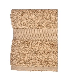 Toalla de baño Berilo 89658 Crema 80 % algodón 20 % Poliéster 70 x 130 cm (3 Unidades)