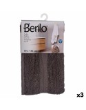 Toalla de baño Berilo 89670 Gris 80 % algodón 20 % Poliéster 70 x 130 cm (3 Unidades)