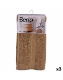 Toalla de baño Berilo 89663 Camel 80 % algodón 20 % Poliéster 90 x 150 cm (3 Unidades)