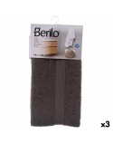 Toalla de baño Berilo 89671 Gris 80 % algodón 20 % Poliéster 90 x 150 cm 90 x 0,5 x 150 cm (3 Unidades)
