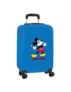 Mala de Cabine Mickey Mouse Only One Azul Marinho 20'' 34,5 x 55 x 20 cm