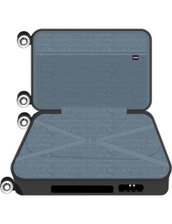 Cabin suitcase Safta Dark grey 20'' 34,5 x 55 x 20 cm
