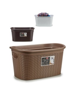Cesto per i Panni Stefanplast Elegance Plastica 35 L 37 x 26 x 57,5 cm (15 Unità)