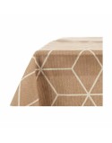 Tablecloth Thin canvas Anti-stain Abstract 140 x 180 cm Beige (10 Units)
