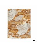 Tischdecke Kinvara ANCARA-21520-ORO Gold Abdeckung 140 x 180 cm Fleckenbeständig Blatt (10 Stück)