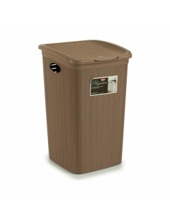 Cesto per i Panni Stefanplast Elegance Beige Plastica 50 L 36,5 x 54,5 x 38 cm (6 Unità)