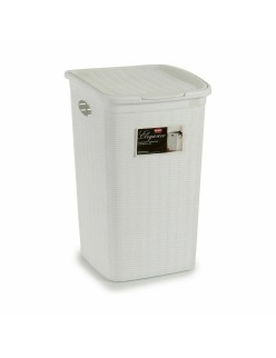 Cesto per i Panni Stefanplast Elegance Bianco Plastica 50 L 36,5 x 54,5 x 38 cm (6 Unità)