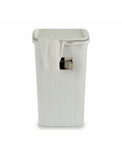 Cesto per i Panni Stefanplast Elegance Bianco Plastica 50 L 36,5 x 54,5 x 38 cm (6 Unità)