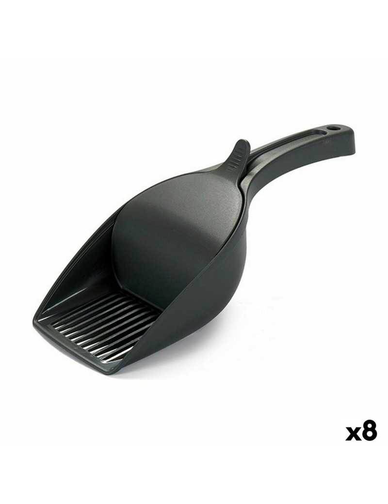 Pala recogedora Stefanplast Antracita Plástico 12 X 7 X 27, 5 cm (8 Unidades)