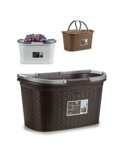 Cesto per i Panni Stefanplast Elegance Plastica 35 L 57,5 x 29 x 36,5 cm (15 Unità)