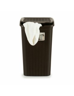 Cesto per i Panni Stefanplast Elegance Marrone Plastica 50 L 36,5 x 54,5 x 38 cm (6 Unità)