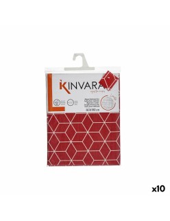Tovaglia Kinvara CUBIC-26195-1 Rosso Granato Tela 140 x 180 cm Antimacchia Astratto (10 Unità)