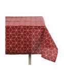 Tischdecke Kinvara CUBIC-26195-1 Granatrot Abdeckung 140 x 180 cm Fleckenbeständig abstrakt (10 Stück)