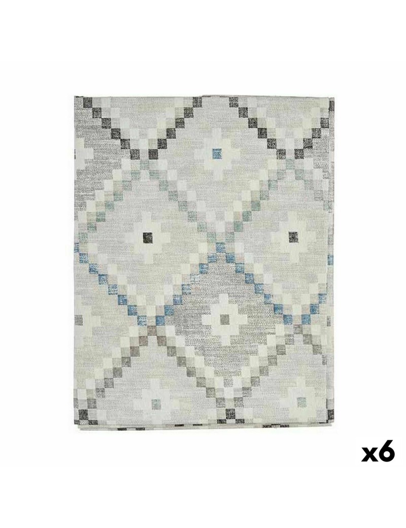 Tovaglia Kinvara ROMBOS-A Azzurro Tela 140 x 180 cm Antimacchia Rombos (6 Unità)