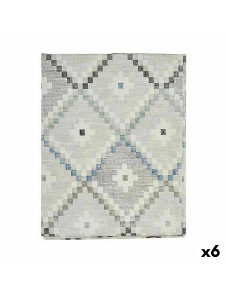 Tovaglia Kinvara ROMBOS-A Azzurro Tela 140 x 180 cm Antimacchia Rombos (6 Unità)