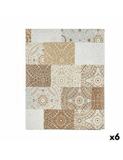 Tovaglia Kinvara AZULEJO-B Beige Tela 140 x 180 cm Antimacchia Piastrella (6 Unità)