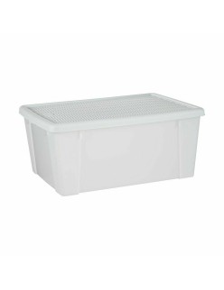 Scatola portaoggetti con coperchio Stefanplast Elegance Bianco Plastica 29 x 17 x 39 cm (6 Unità)