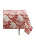 Tischdecke Kinvara ANCARA-21520-13 Beige Granatrot Abdeckung 140 x 180 cm Fleckenbeständig Blatt (10 Stück)