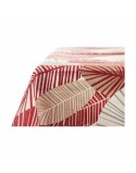 Tischdecke Kinvara ANCARA-21520-13 Beige Granatrot Abdeckung 140 x 180 cm Fleckenbeständig Blatt (10 Stück)