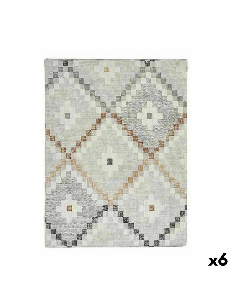 Tischdecke Kinvara ROMBOS-B Beige Abdeckung 140 x 180 cm Fleckenbeständig Rhombusse (6 Stück)
