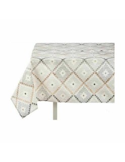 Tischdecke Kinvara ROMBOS-B Beige Abdeckung 140 x 180 cm Fleckenbeständig Rhombusse (6 Stück)