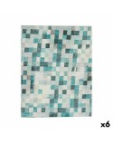 Tovaglia Kinvara CUADROS-A Turchese Tela 140 x 180 cm Antimacchia Quadri (6 Unità)