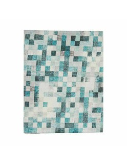 Tovaglia Kinvara CUADROS-A Turchese Tela 140 x 180 cm Antimacchia Quadri (6 Unità)
