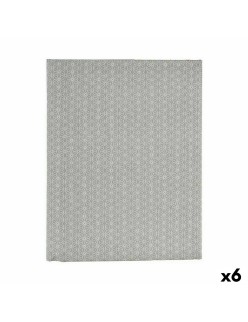 Nappe Kinvara ESTRELLA-G Gris toile 140 x 180 cm Antitaches Étoile (6 Unités)