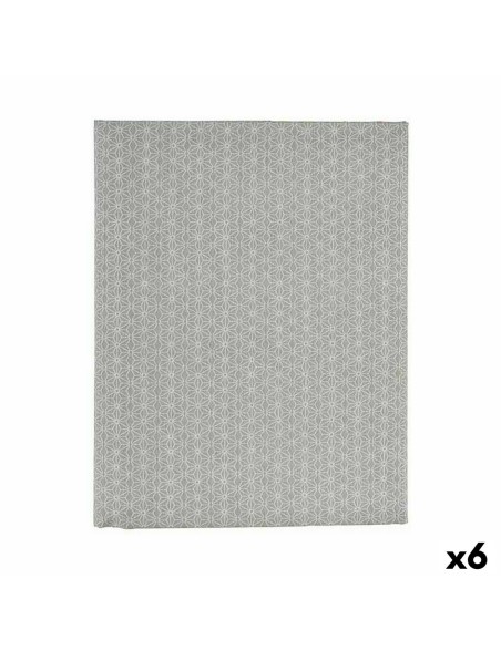 Tovaglia Kinvara ESTRELLA-G Grigio Tela 140 x 180 cm Antimacchia Stella (6 Unità)