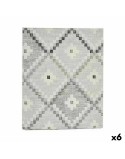 Tischdecke Kinvara ROMBOS-G Grau Abdeckung 140 x 180 cm Fleckenbeständig Rhombusse (6 Stück)
