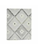 Tischdecke Kinvara ROMBOS-G Grau Abdeckung 140 x 180 cm Fleckenbeständig Rhombusse (6 Stück)