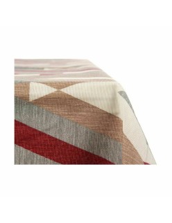 Tovaglia Kinvara ZIGI-21469-26 Rosso Granato Tela 140 x 180 cm Antimacchia Righe (10 Unità)