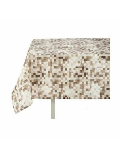 Tischdecke Kinvara CUADROS-B Beige Abdeckung 140 x 180 cm Fleckenbeständig Bilder (6 Stück)