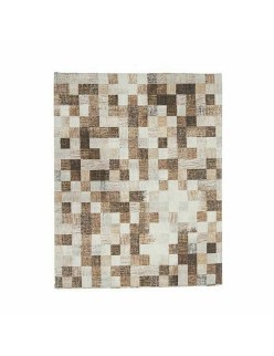 Tablecloth Kinvara CUADROS-B Beige Thin canvas 140 x 180 cm Anti-stain Frames (6 Units)