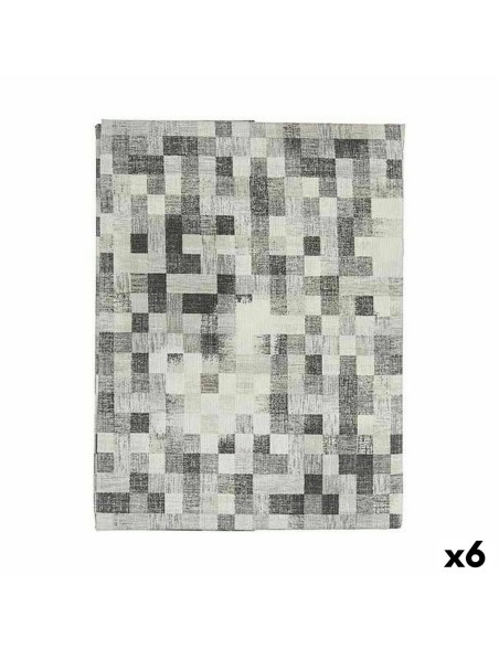 Tischdecke Kinvara CUADROS-G Grau Abdeckung 140 x 180 cm Fleckenbeständig Bilder (6 Stück)