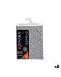 Tablecloth Kinvara BABEL GRIS 42 Grey Jacquard 140 x 180 cm Anti-stain Spots (8 Units)