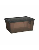 Storage Box with Lid Stefanplast Elegance Grey Plastic 15 L 29 x 17 x 39 cm (6 Units)
