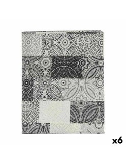 Tovaglia Kinvara AZULEJO-G Grigio Tela 140 x 180 cm Antimacchia Piastrella (6 Unità)