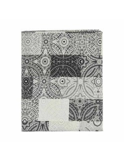 Tablecloth Kinvara AZULEJO-G Grey Thin canvas 140 x 180 cm Anti-stain Tile (6 Units)