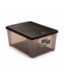 Scatola portaoggetti con coperchio Stefanplast Elegance Marrone Plastica 15 L 29 x 17 x 39 cm (6 Unità)