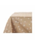 Nappe Kinvara BABEL BEIGE 41 Beige Jacquard 140 x 180 cm Antitaches Pois (8 Unités)