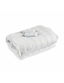 Calientacamas Eléctrico Doble Blanco Poliéster 140 x 1 x 160 cm (6 Unidades)